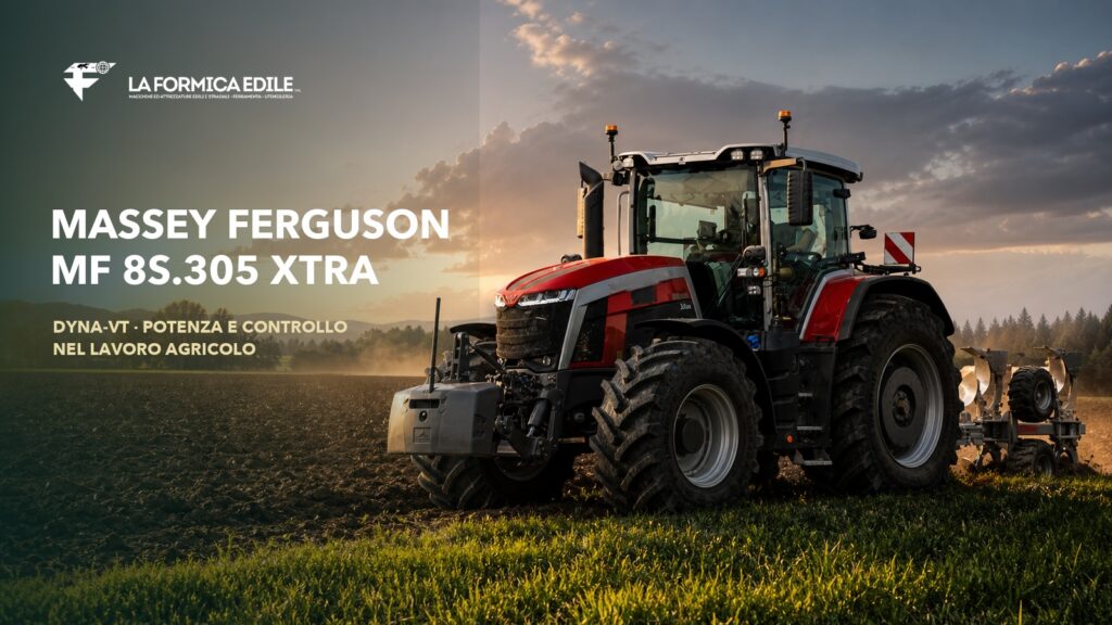 Massey Ferguson MF 8S.305 Xtra Dyna-VT al lavoro in campo